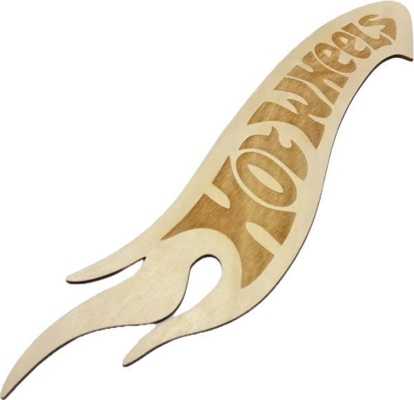 Tabliczka drewniana Hot Wheels – dekoracja do pokoju dziecka