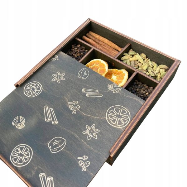 Box Prezent Przyprawy do Grzanego Wina Zestaw Świąteczny